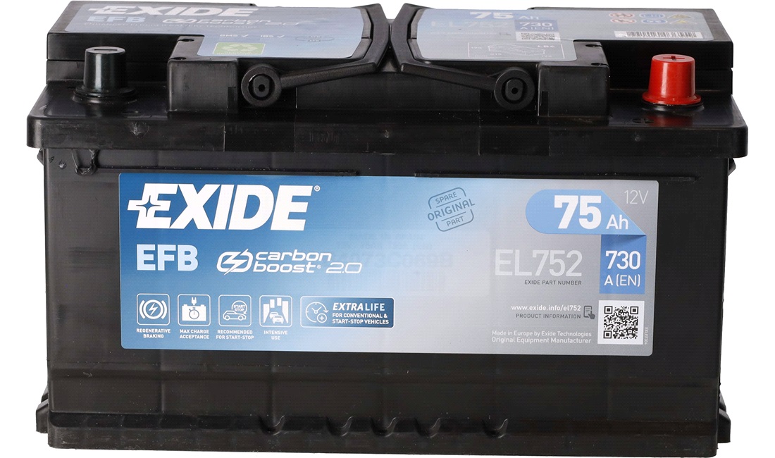 Batteri 12V 75Ah