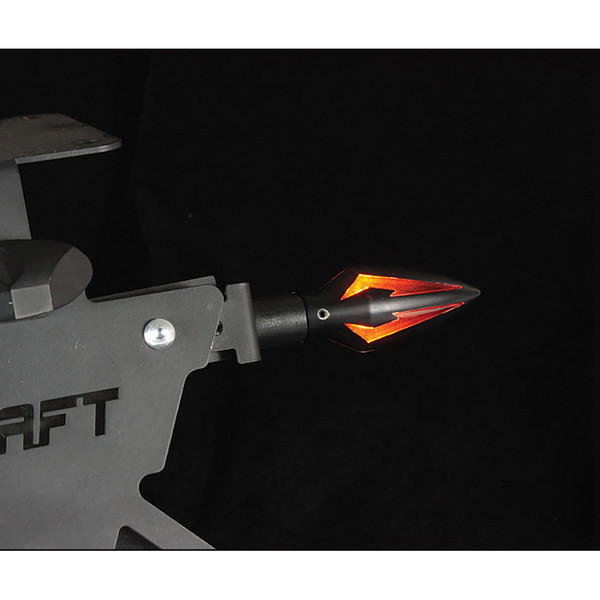 Chaft - Clignotants à Ampoules Thunder Noir Mat / Fumé