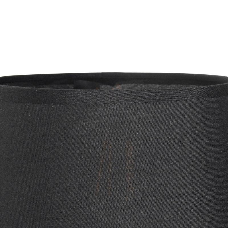 Moderne wandlamp messing met zwart - Pluk