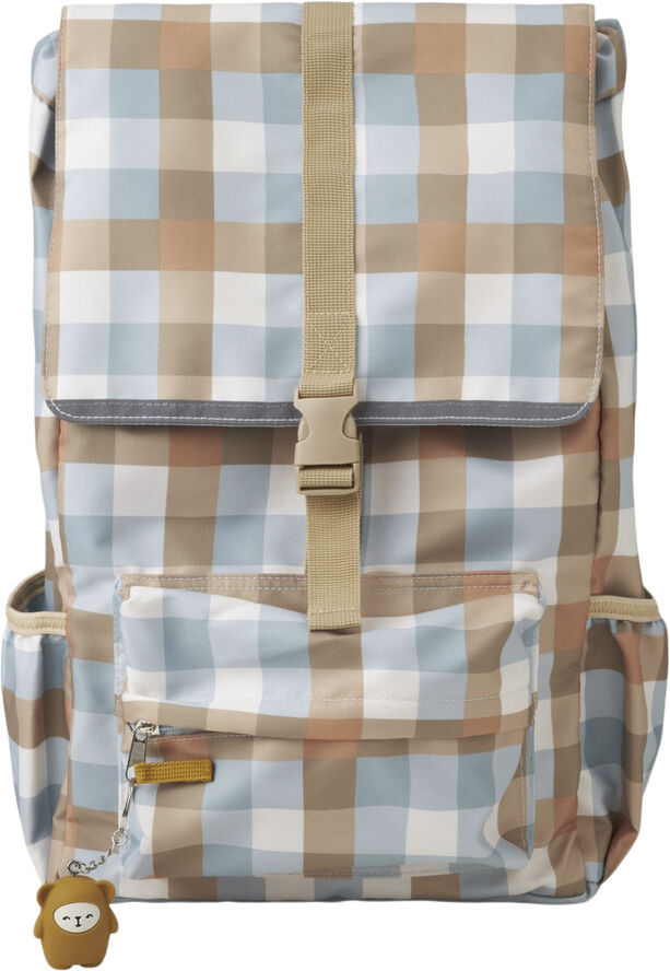 Fabelab Backpack - Large - Cottage Blue Checks Multi print