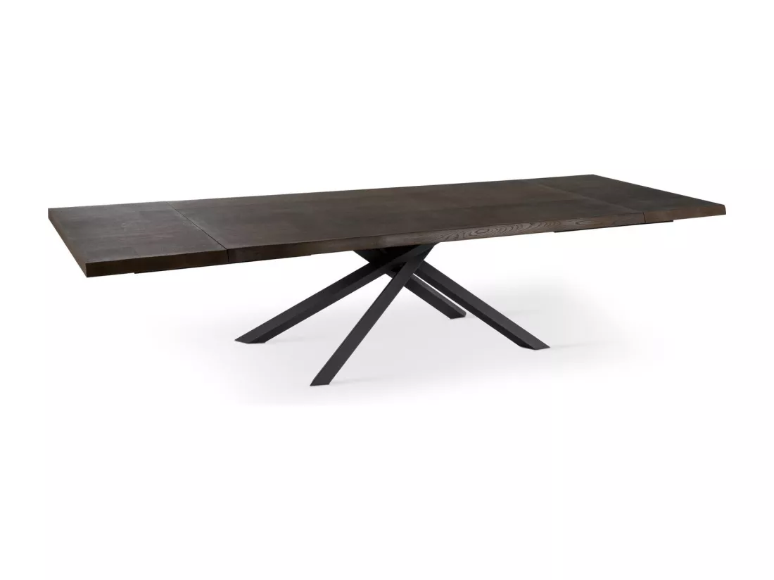 Spike Table Extensible (160/240 x 90 cm) en Frêne Noir
