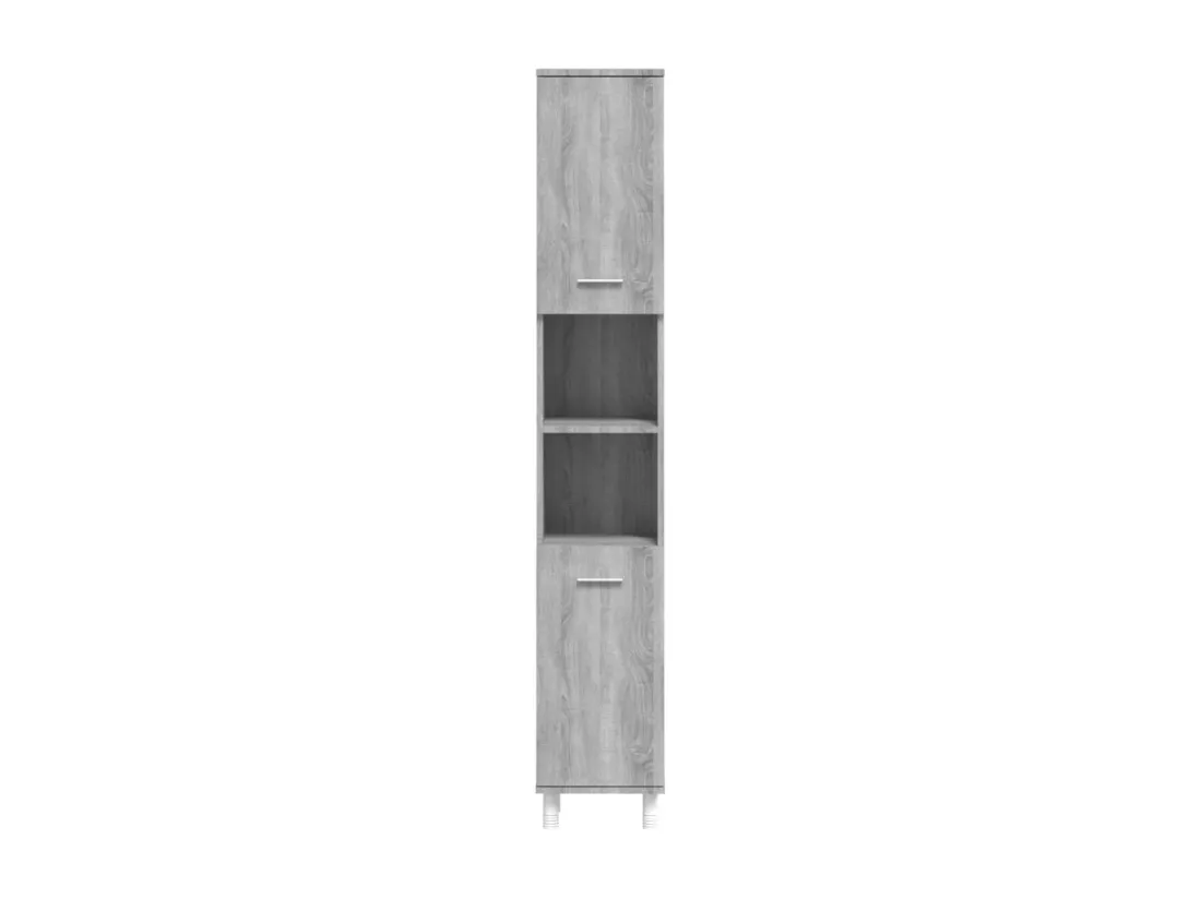 Armoire de bain Sonoma gris 30x30x179 cm Bois d'ingénierie