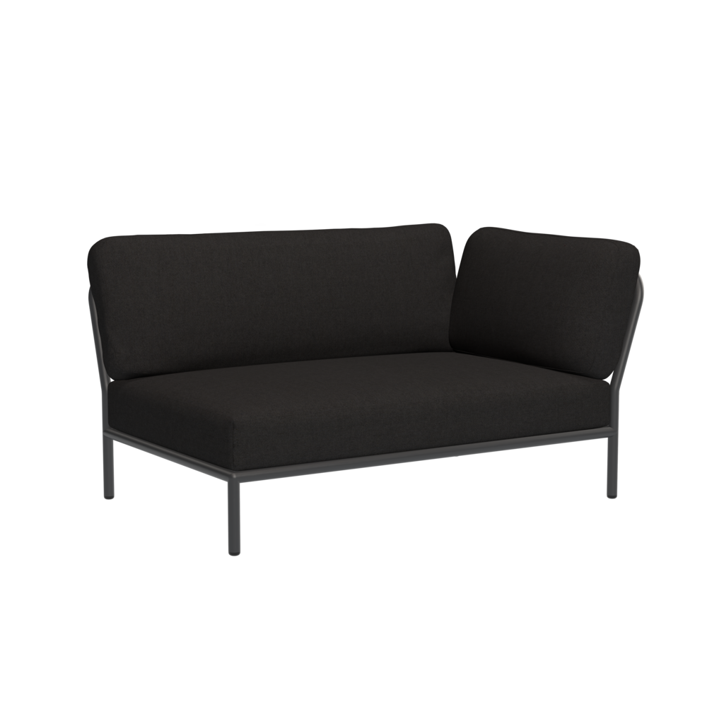 Tuinbank Level right corner charcoal