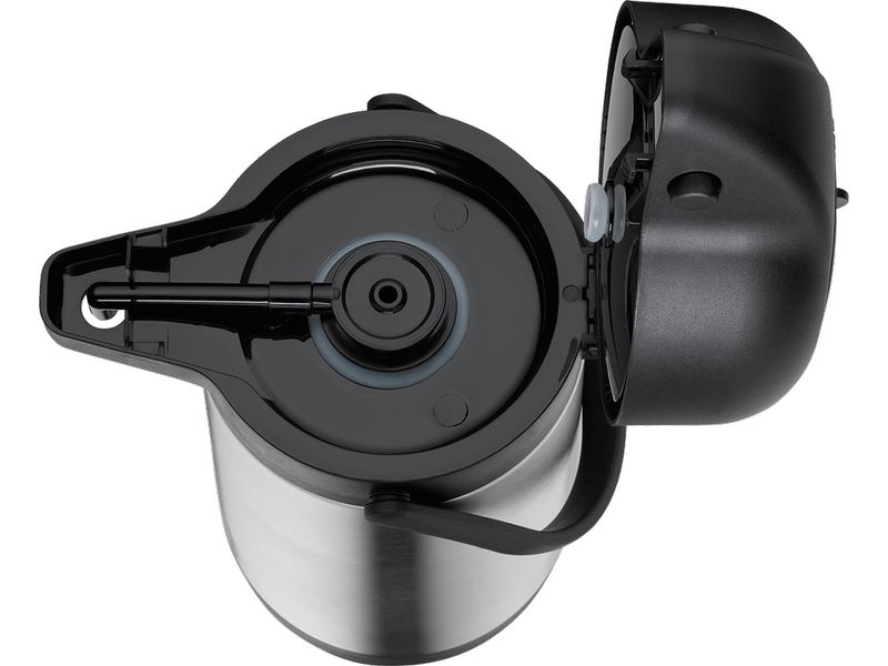 Alfi Thermoskanne TT 2500 ml, Schwarz/Silber Karaffe aus Edelstahl