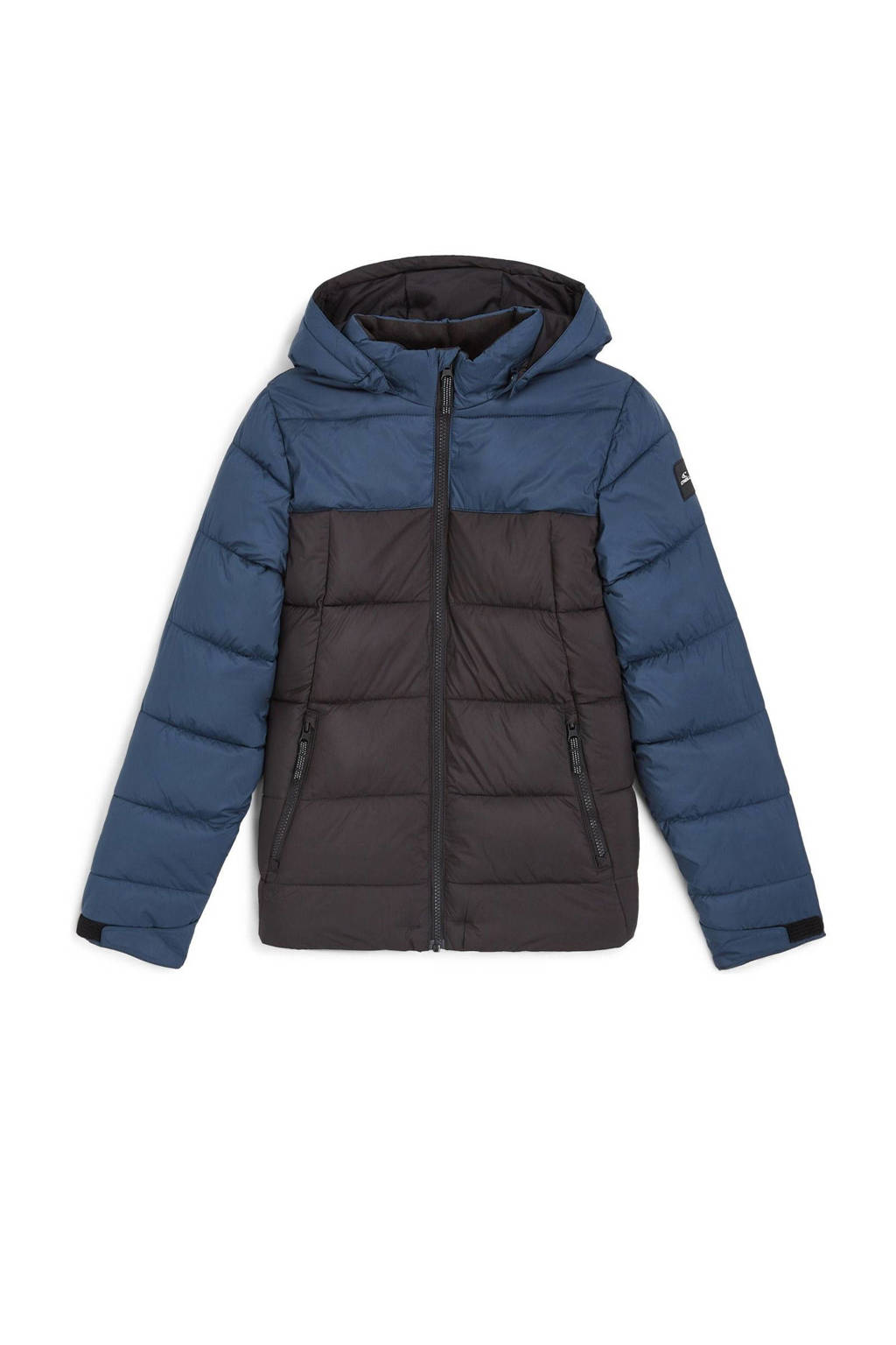 O'Neill gewatteerde winterjas donkergrijs/blauw