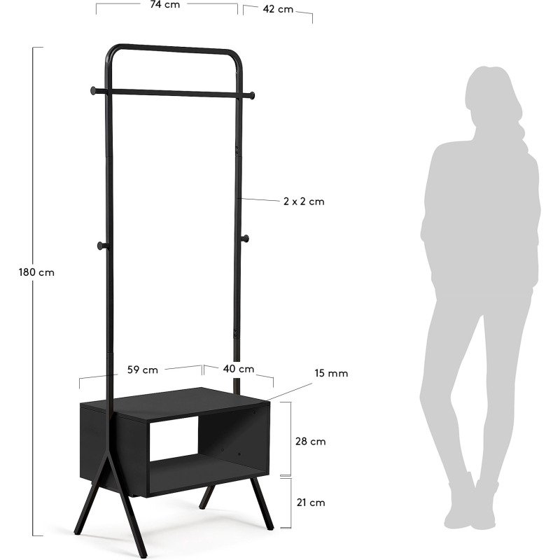 Portemanteau Celsie 74 x 180 cm