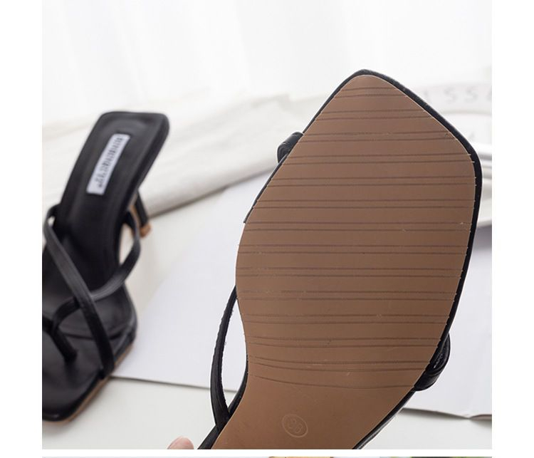 Anran - Thong-slipsandalen met kittenhak
