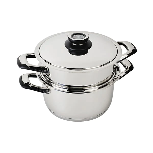 Lot faitout basse température et insert cuit vapeur 24cm Ecovitam