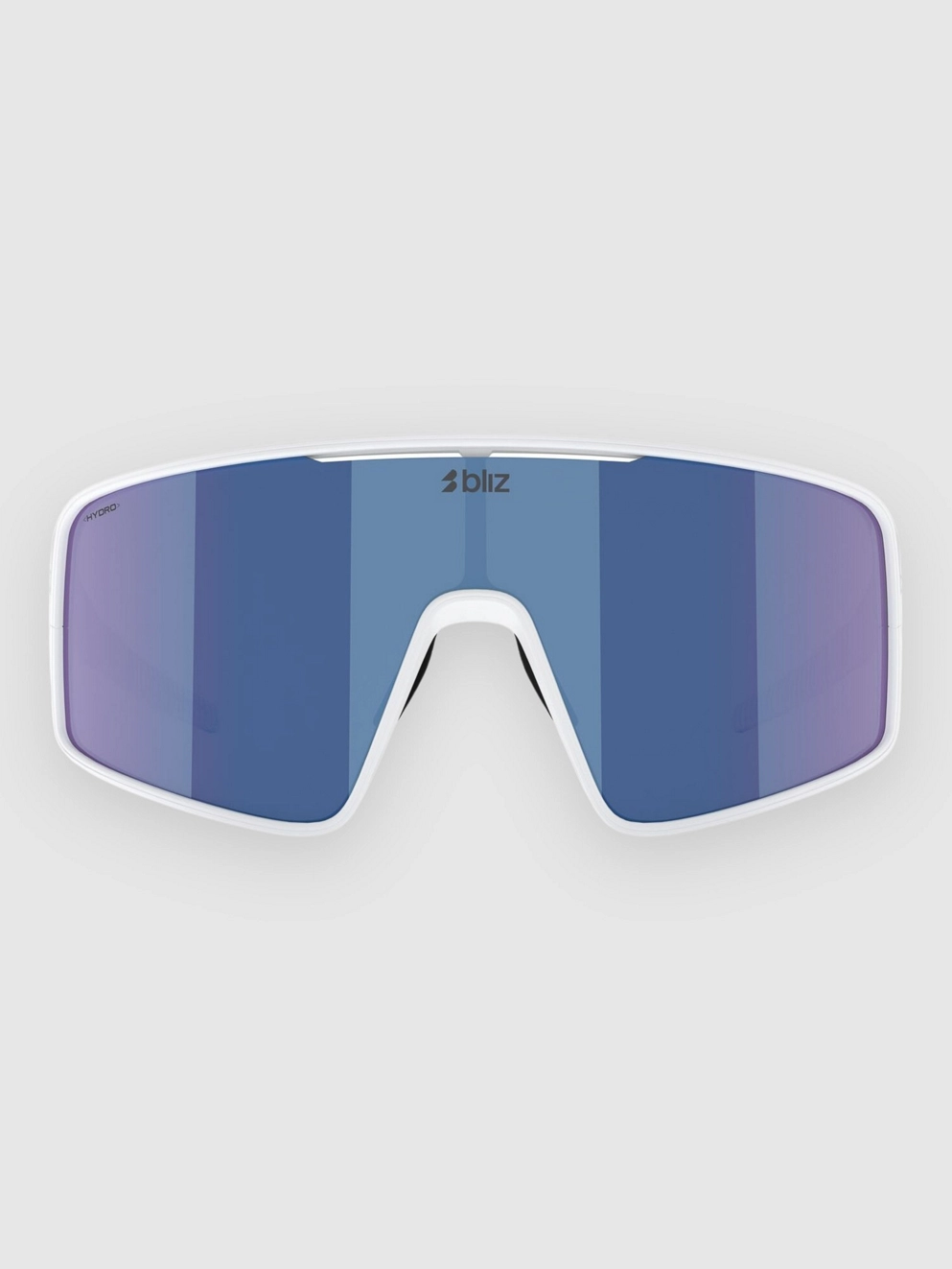 BLIZ Active Eyewear P001S White Sunglasses grey w blue mirror