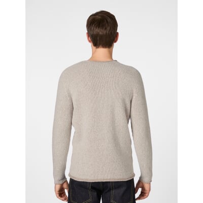 Herren-Raglanpullover, Natur-Taupe