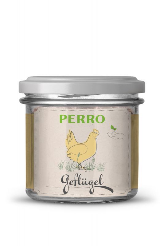 PERRO Geniesser Glas Katze SET Huhn