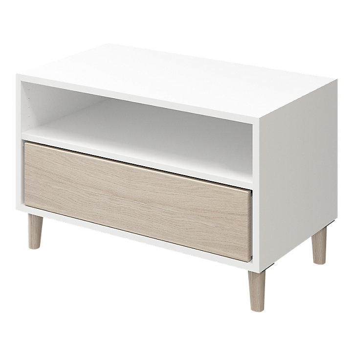 2 tablettes blanches GoodHome Atomia L. 71,4 x P. 43,2 cm