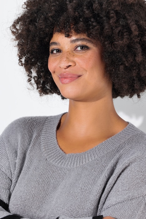 Pullover, oversized, Ringel, Langarm