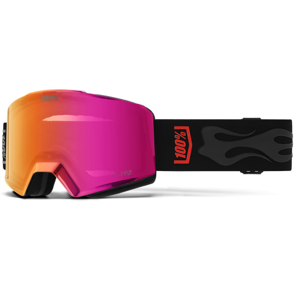 Masque de ski 100PERCENT NORG HIPER GOGGLE MAX PALM MIRROR BLACK LENS
