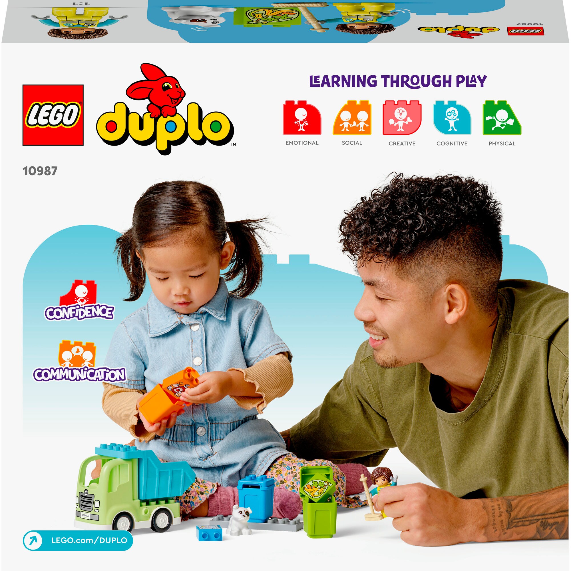 LEGO Konstruktionsspielzeug DUPLO Recycling-LKW
