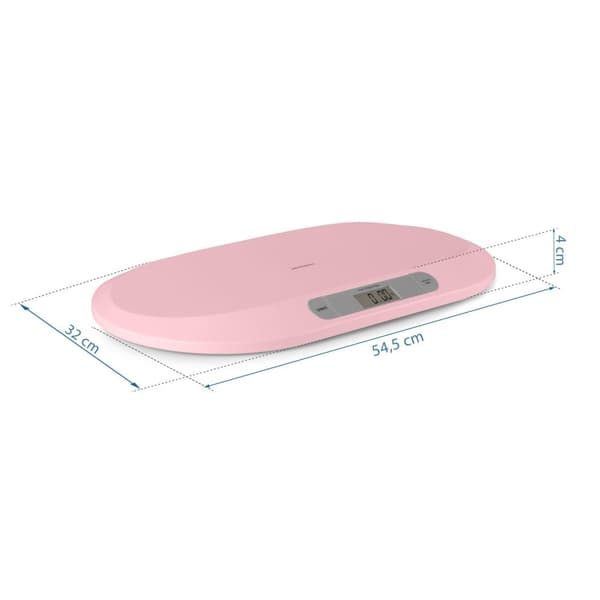 Elektronisk babyvekt BW-144, rosa