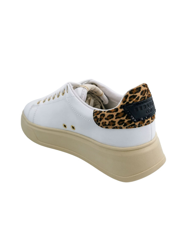 Baskets J.CONNORS White Animalier - Serafini