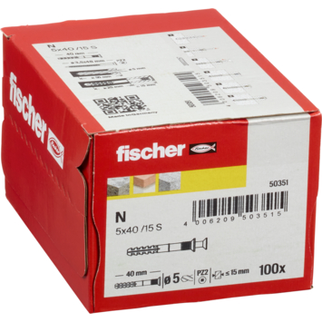 Fischer slagplug 100 stuks
