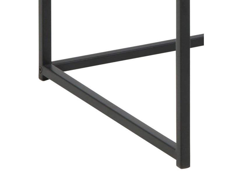 AC Design Tisch Seaford, Schwarz matt / Wildeiche matt Bürotisch im modernen Industriestil