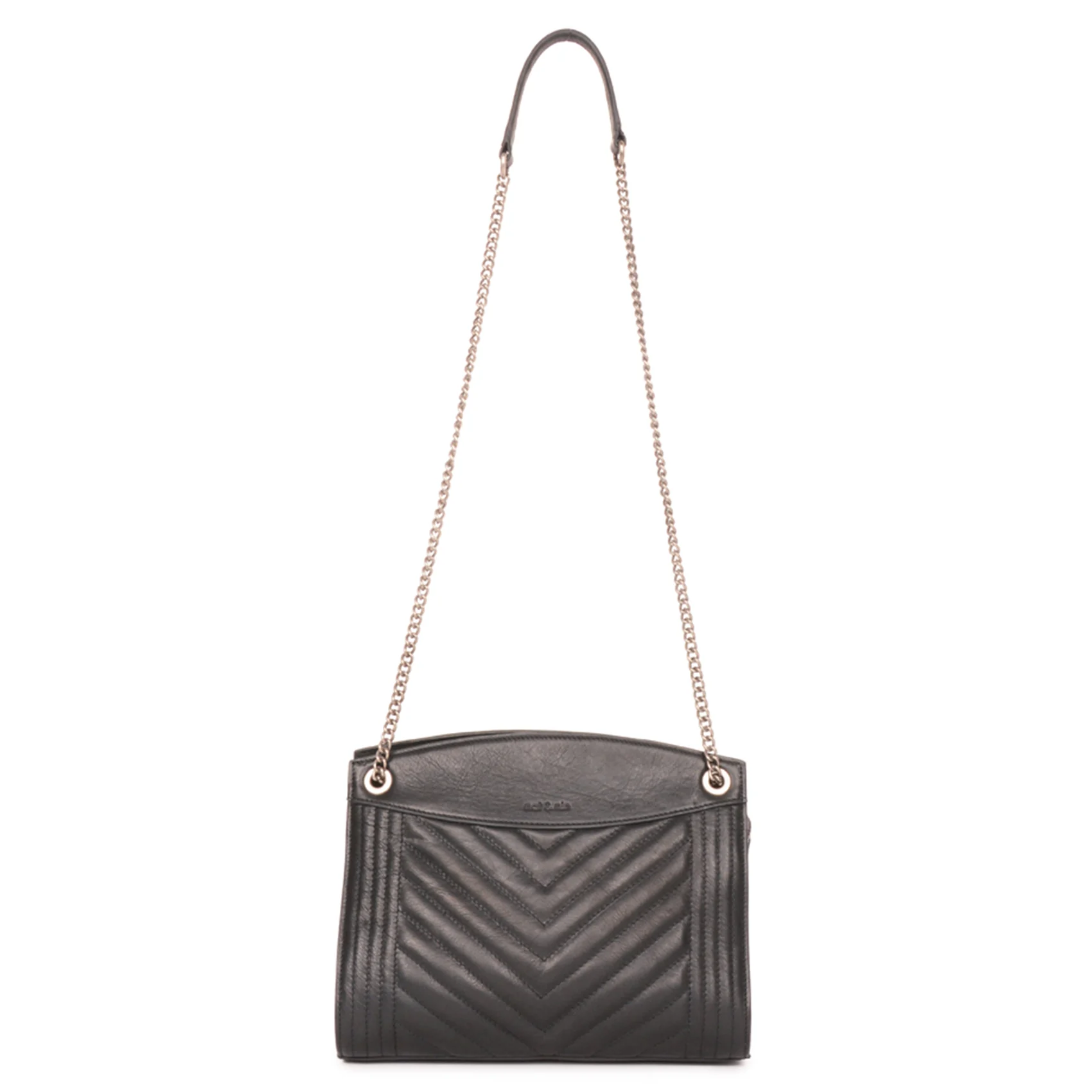 SIMONE - Sac matelassé en cuir | Noir