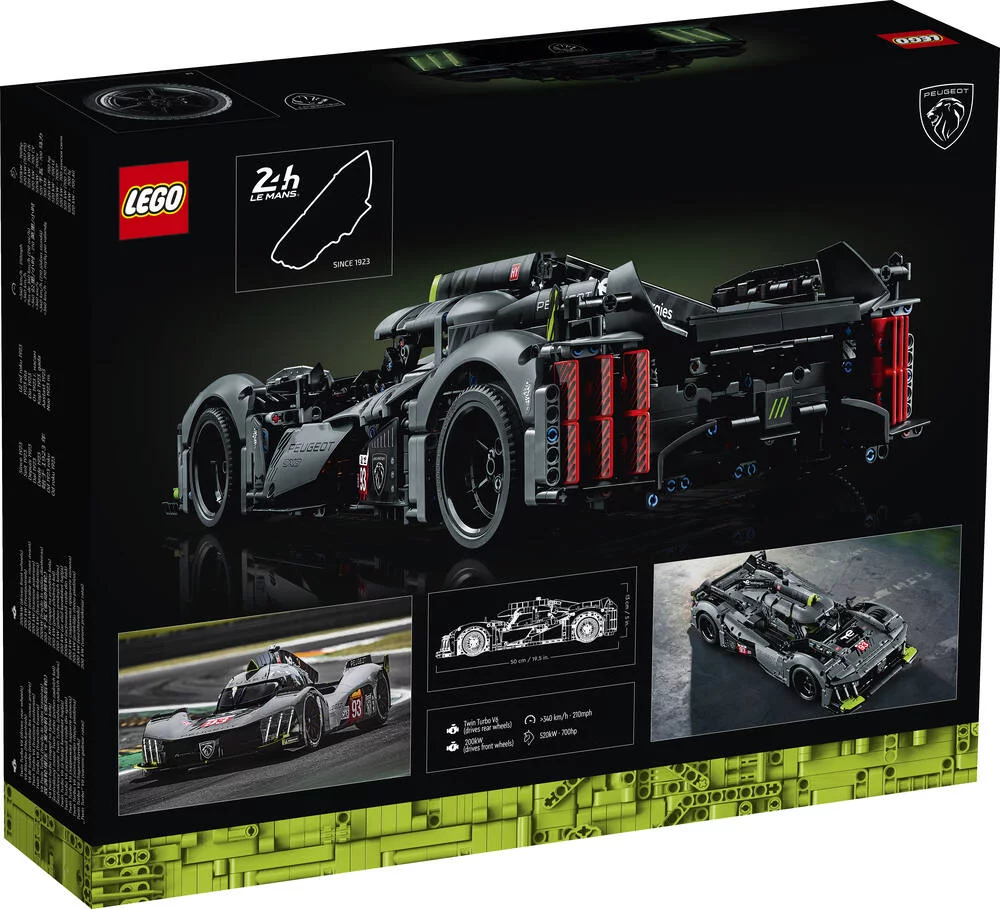 LEGO®TECHNIC 42156 - PEUGEOT 9X8 24H LE MANS HYBRID HYPERCAR