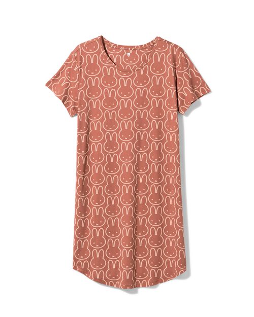 chemise de nuit femme Miffy  marron clair