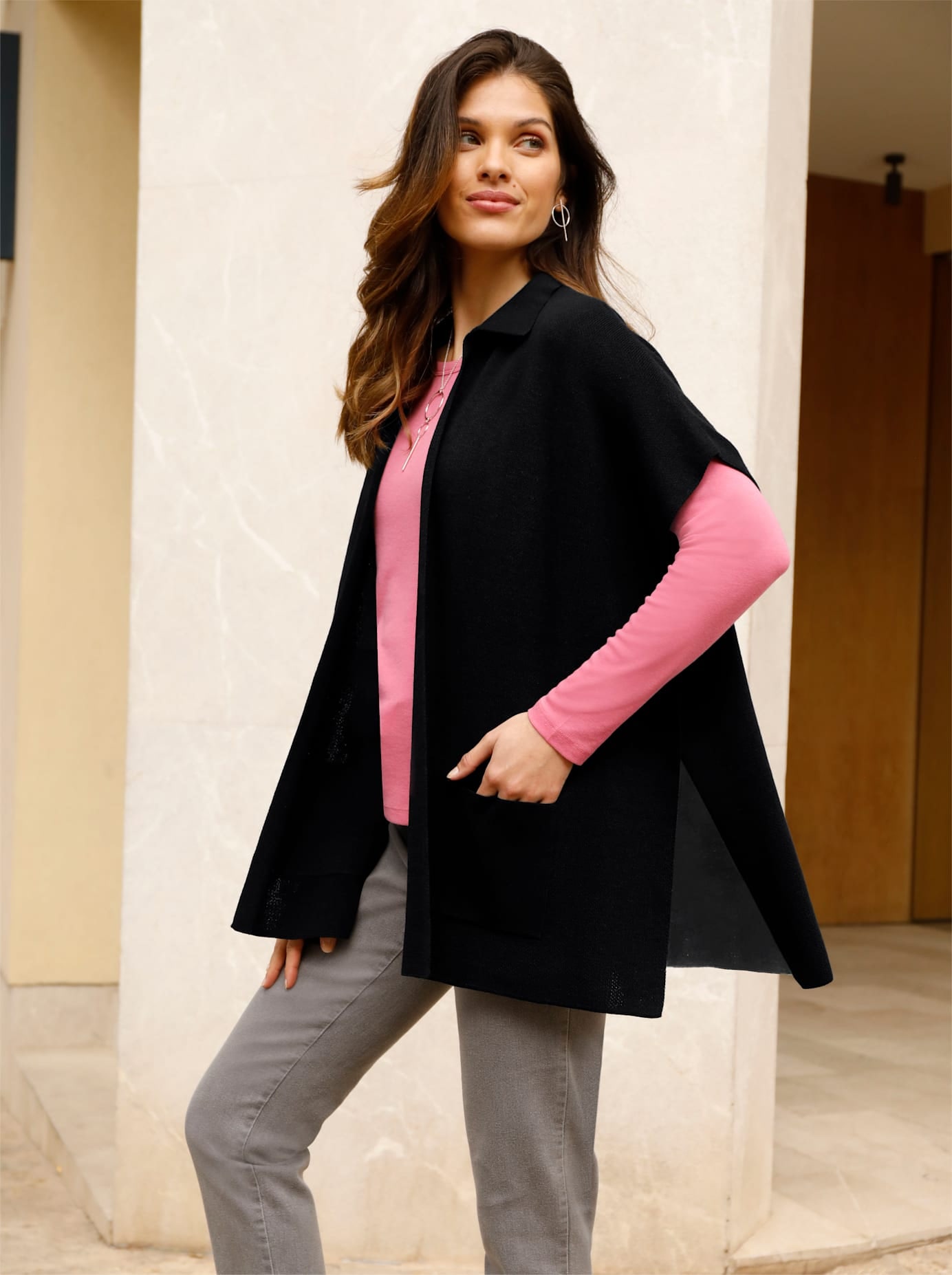 Classic Basics Strickcape