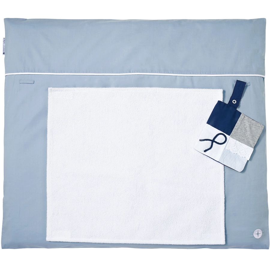 Nordic Coast Company Wickelauflage Blau-Grau