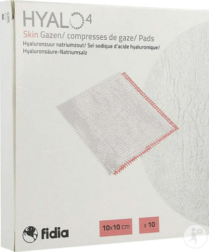 Hyalo 4 Compresses De Gaze 10x10cm 10 Pièces
