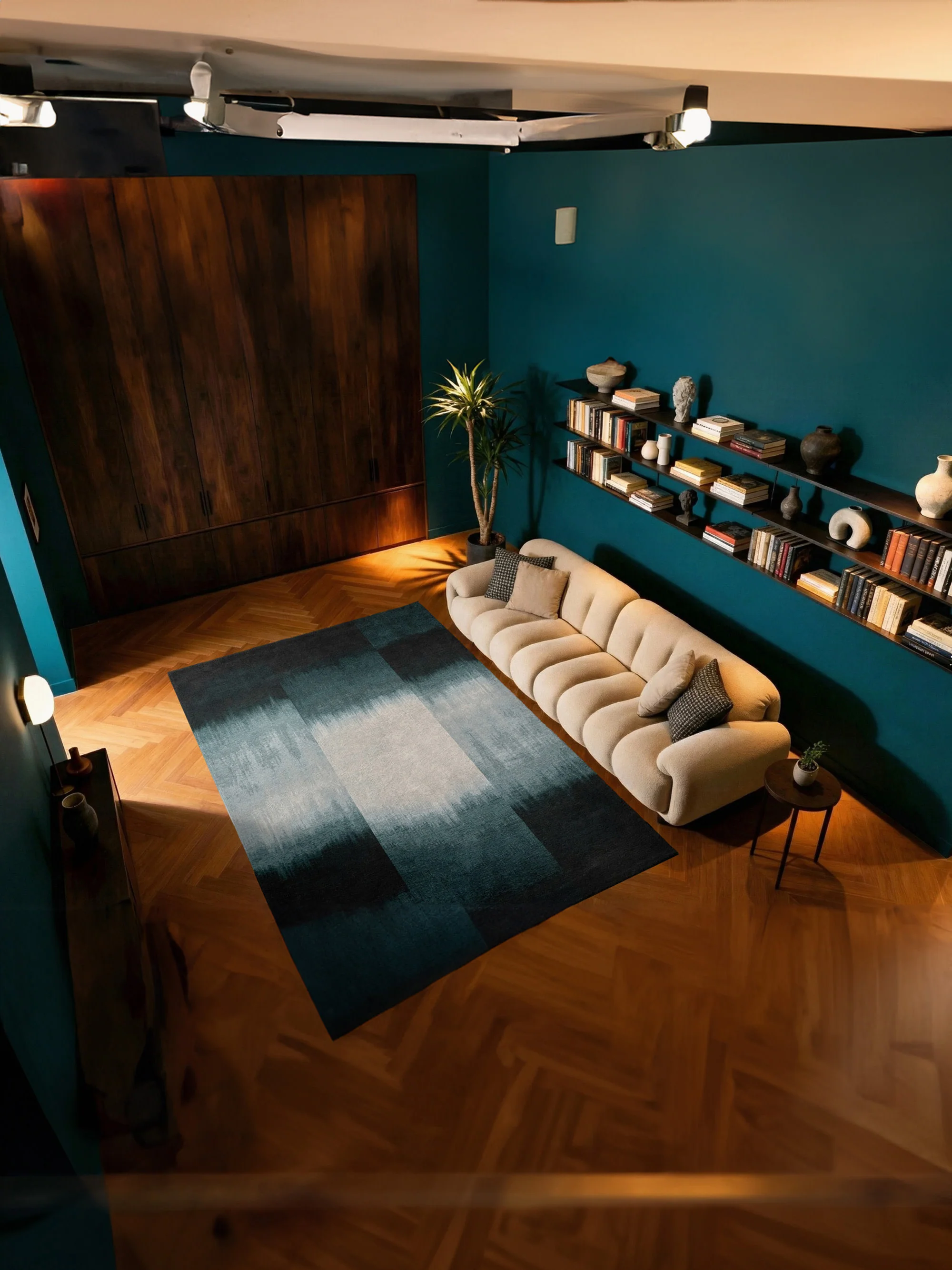 Wasbaar jacquard in- & outdoor vloerkleed Sendai