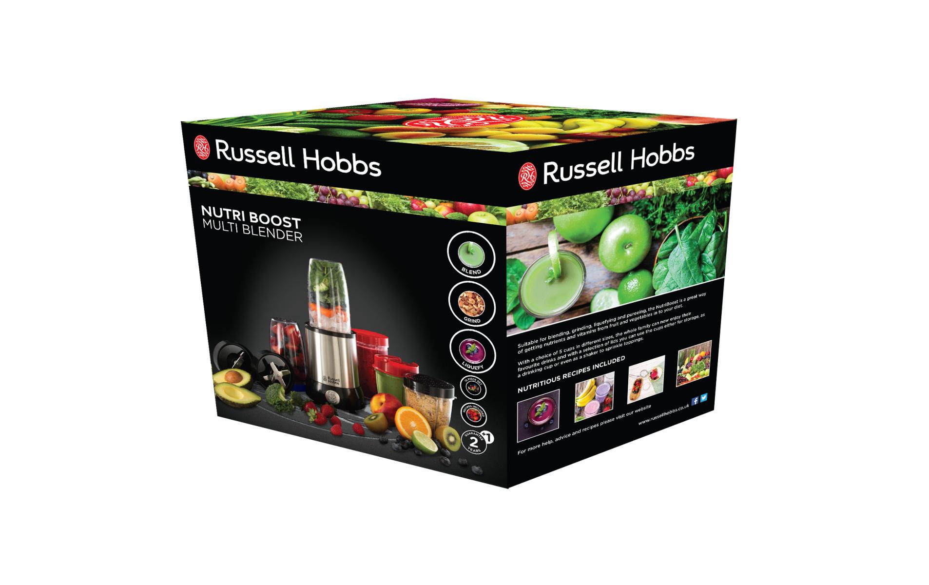 Multifunktionsmixer Nutri Boost SilberKompakter Küchenhelfer