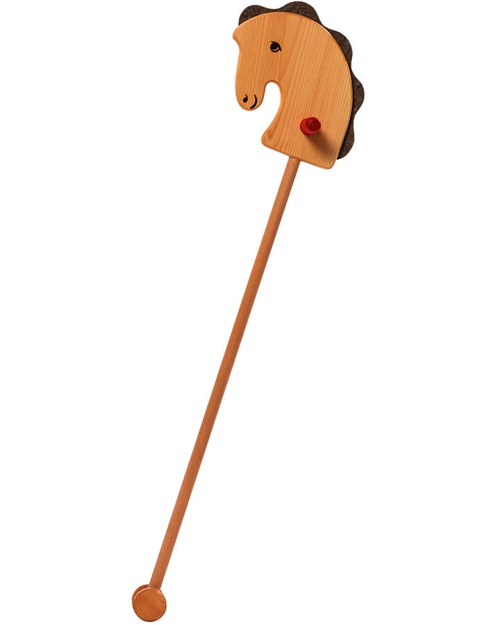 Steckenpferd LOS GEHTS aus Holz