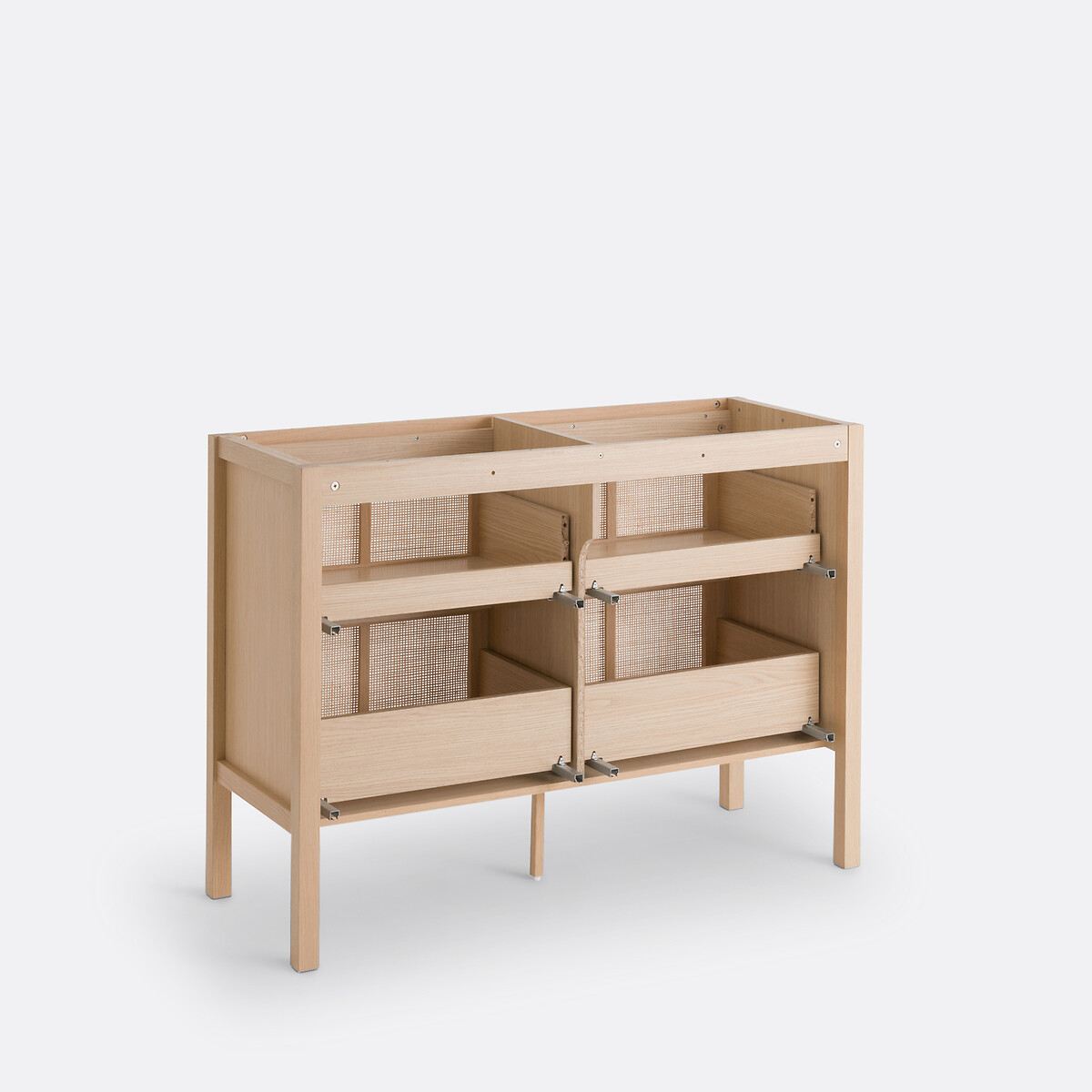 LA REDOUTE INTERIEURS<br>Móvel de lavatório com 4 gavetas em madeira de rattan L120cm, Lumpa