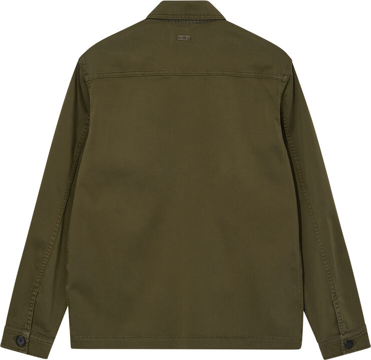 Mos Mosh Gallery MMGMatteo Soft Overshirt Foss green