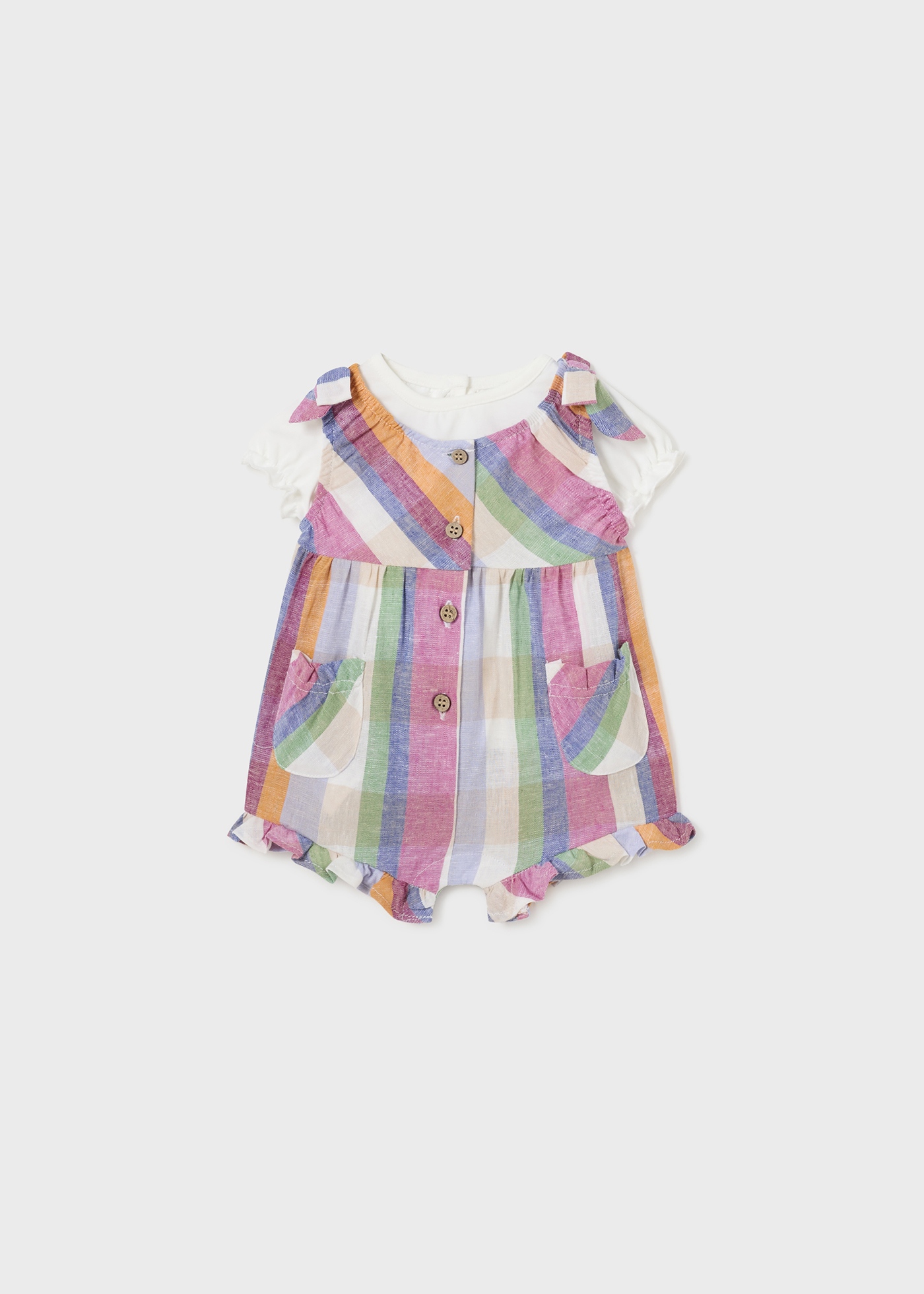 Conjunto de jardineira Better Cotton Juicy para recém-nascidos, 2 peças
