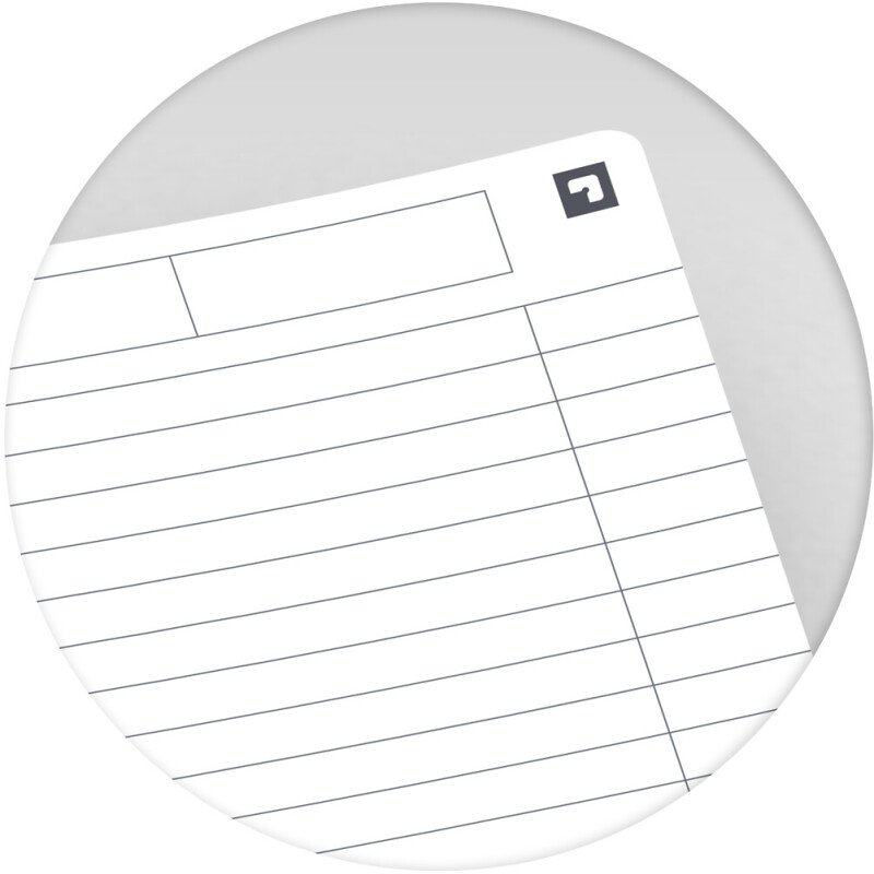 Cahier office Essentials Oxford A5 ligné 7 mm - 180 pages