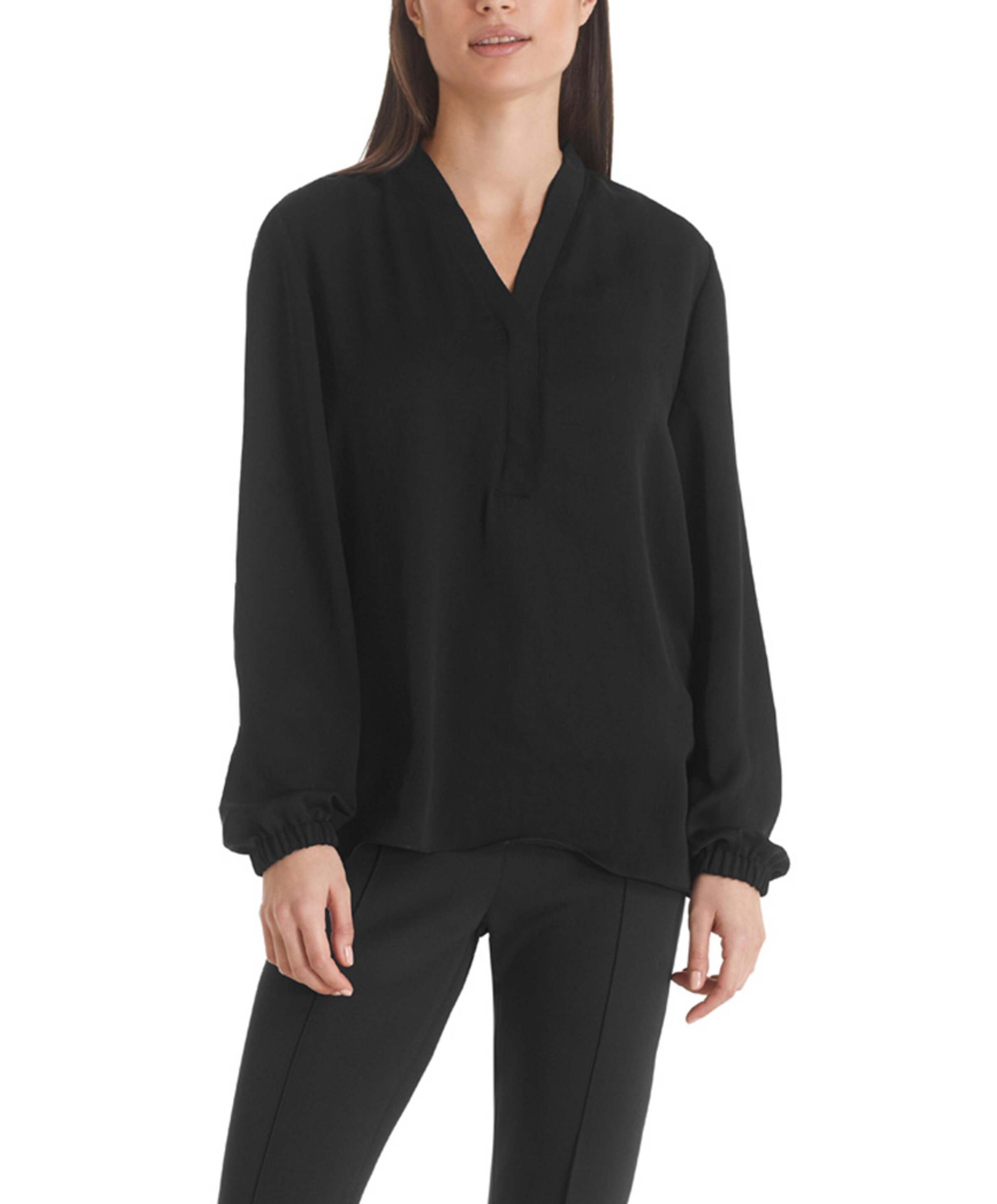 Marc Cain Essentials Dames blouse zwart