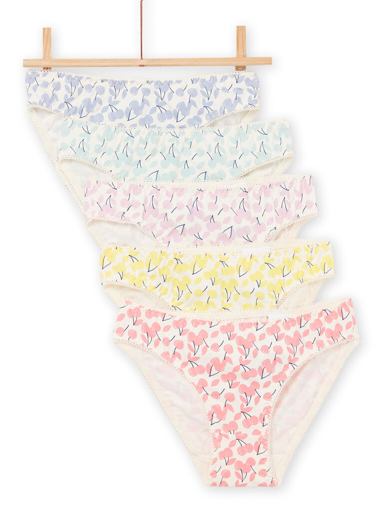 5 culottes à imprimé fruits