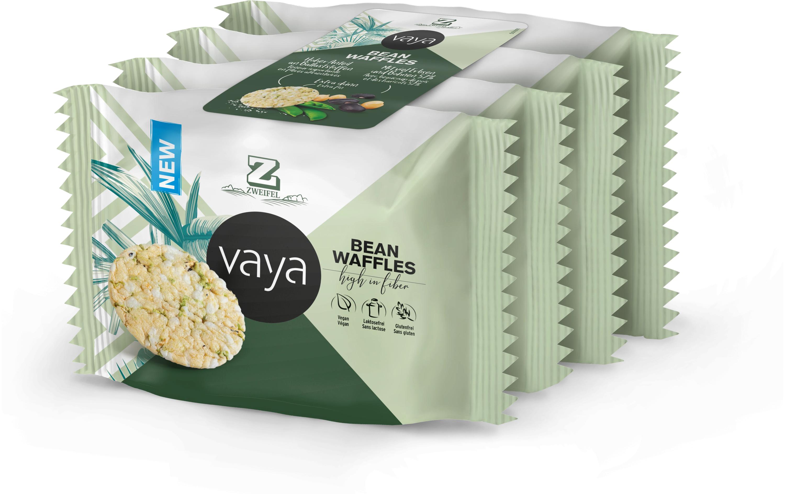 Vaya Bean Waffles 4 x 17 gHochwertige Waffeln auf Basis von Kichererbsenmehl