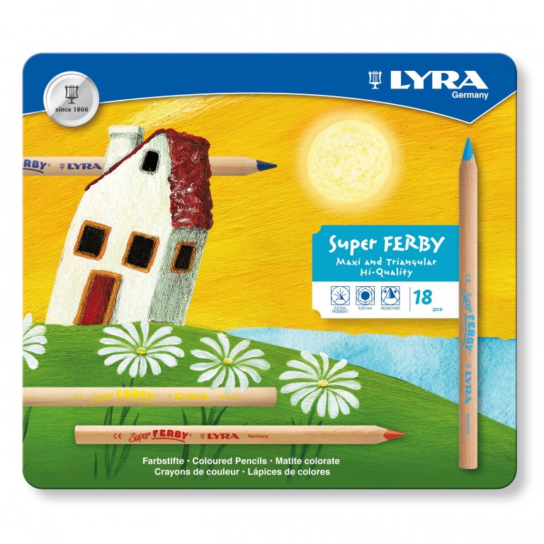Lyra Buntstift Super Ferby Natur, 18er-Set