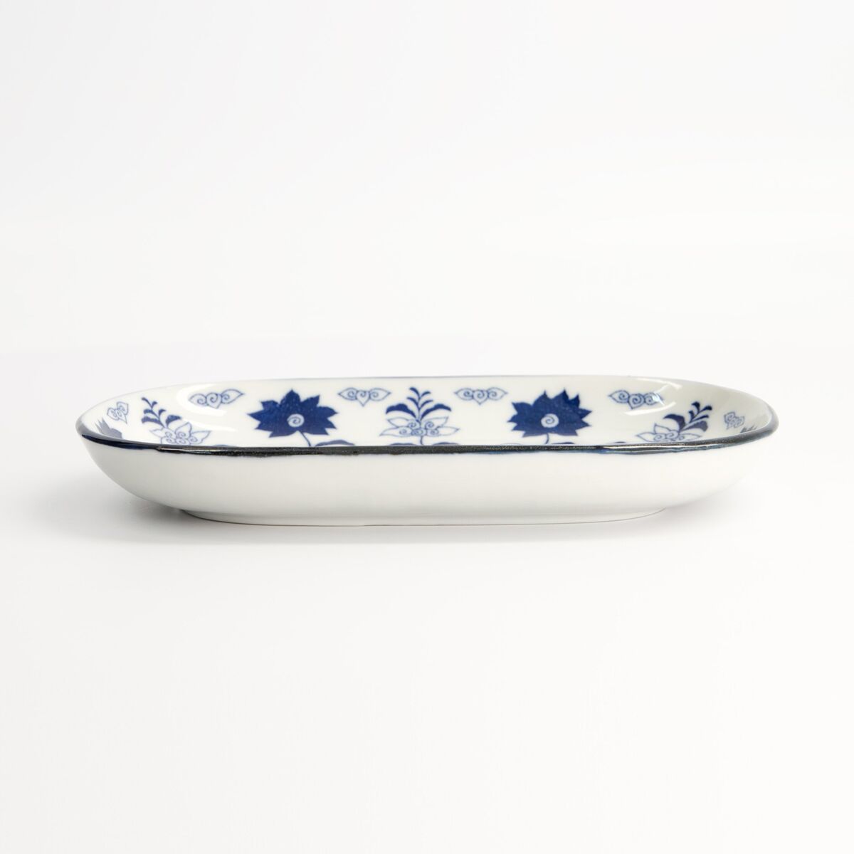 Blue Botan oval tallerken