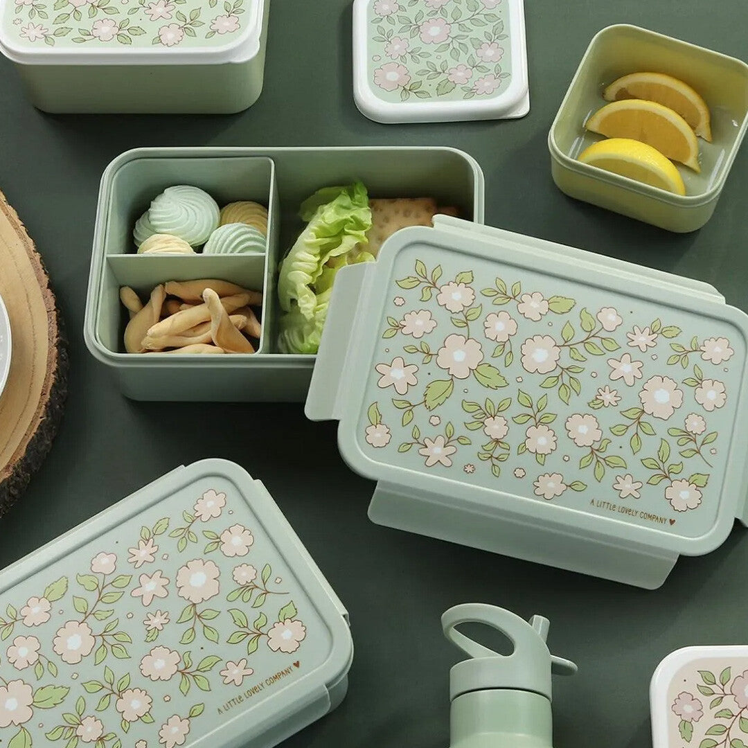 A little lovely company lunch box bloesem - saliegroen