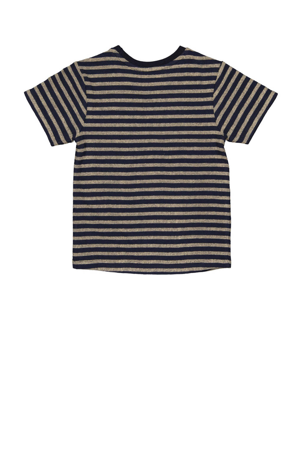 Quapi gestreept T-shirt BENT donkerblauw/wit