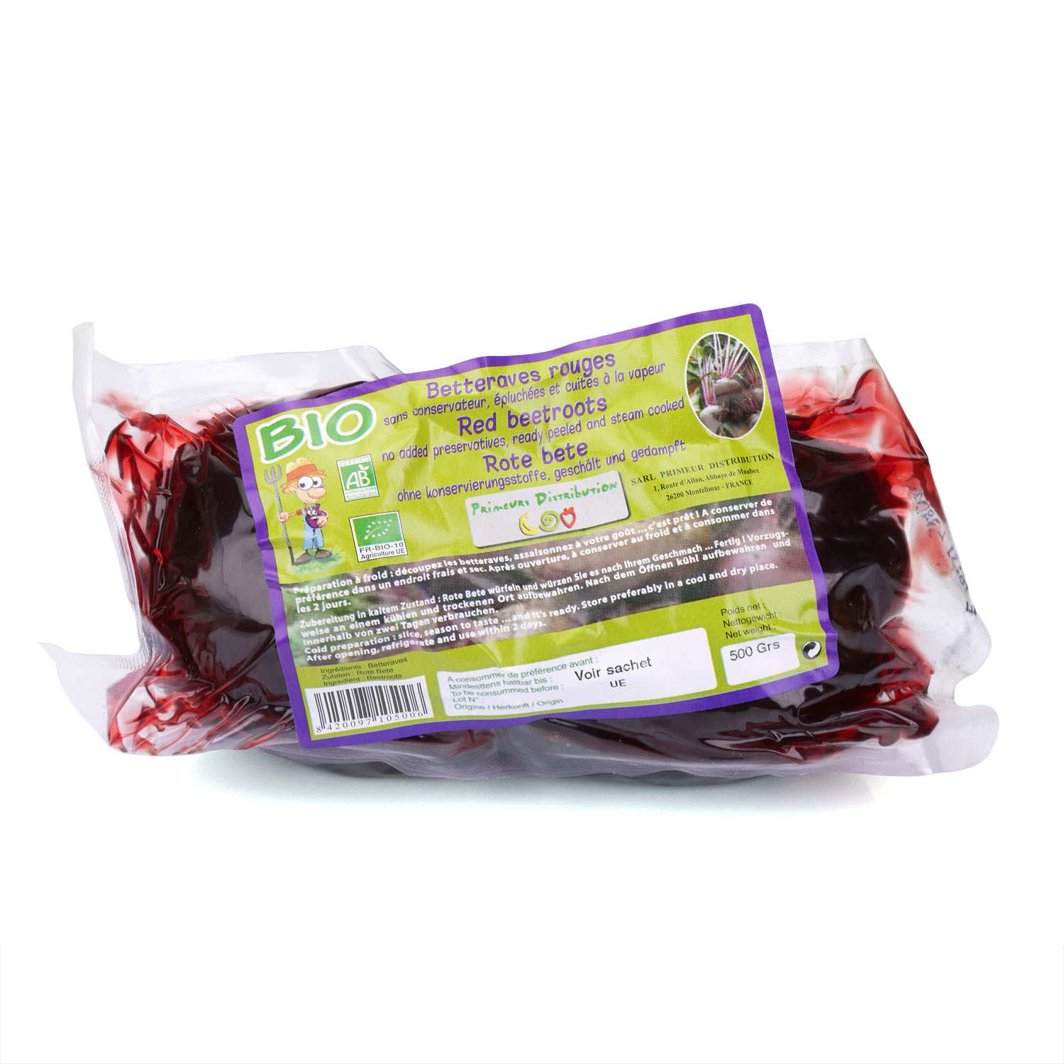 Betterave de France sous-vide bio