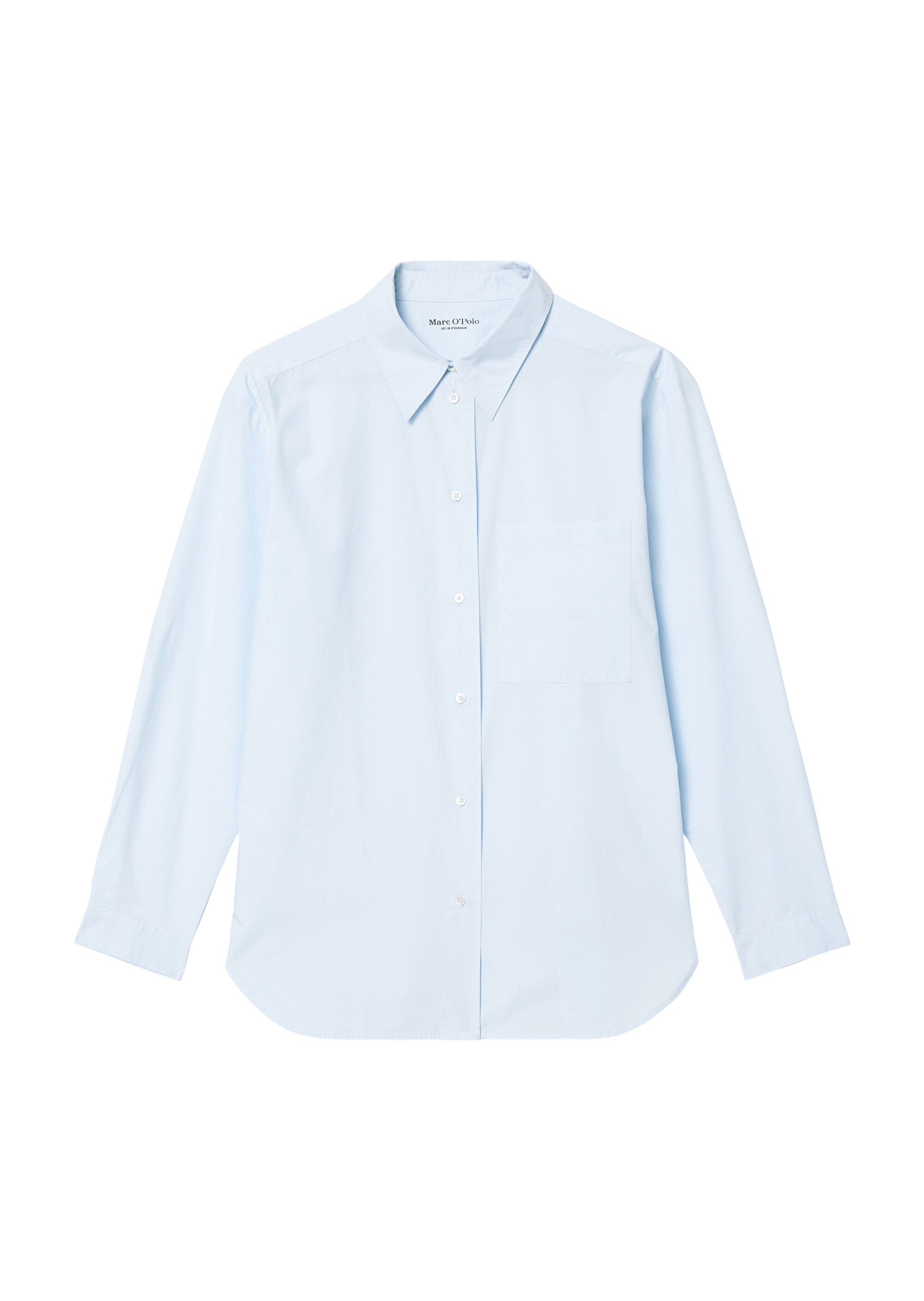 Boyfriend Hemdbluse oversize aus Organic Cotton-Popeline