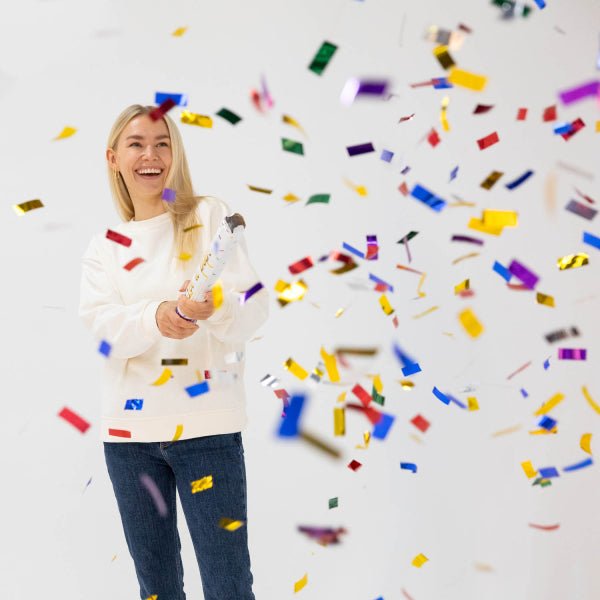 Gekleurde Confetti Kanon Folie 40cm