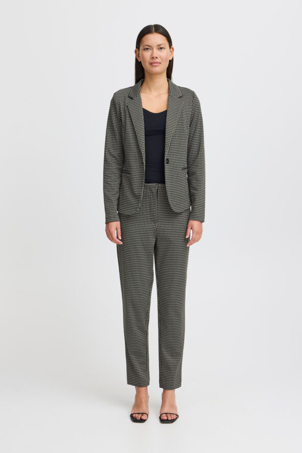 ICHI IHKATE HOUNDSTOOTH BL2 Black/grey houndstooth