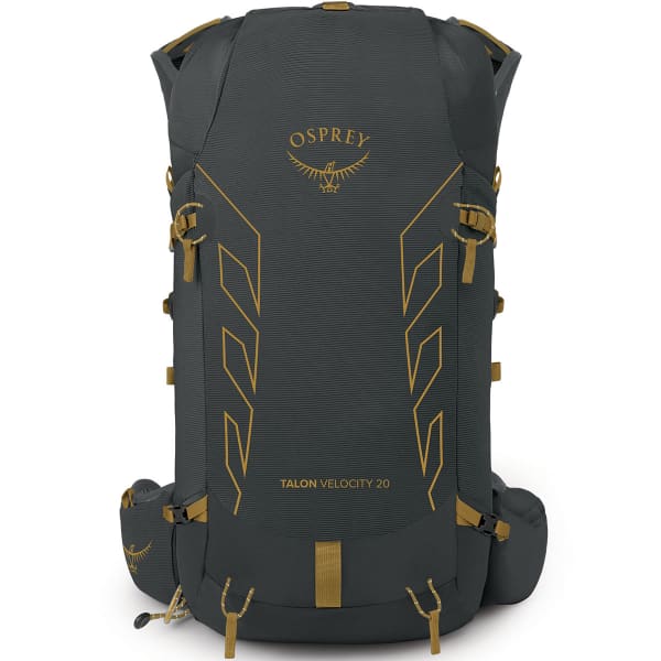 Sac à dos randonnée OSPREY TALON VELOCITY 20 DARK CHARCOAL/TUMBLEWEED YELLOW