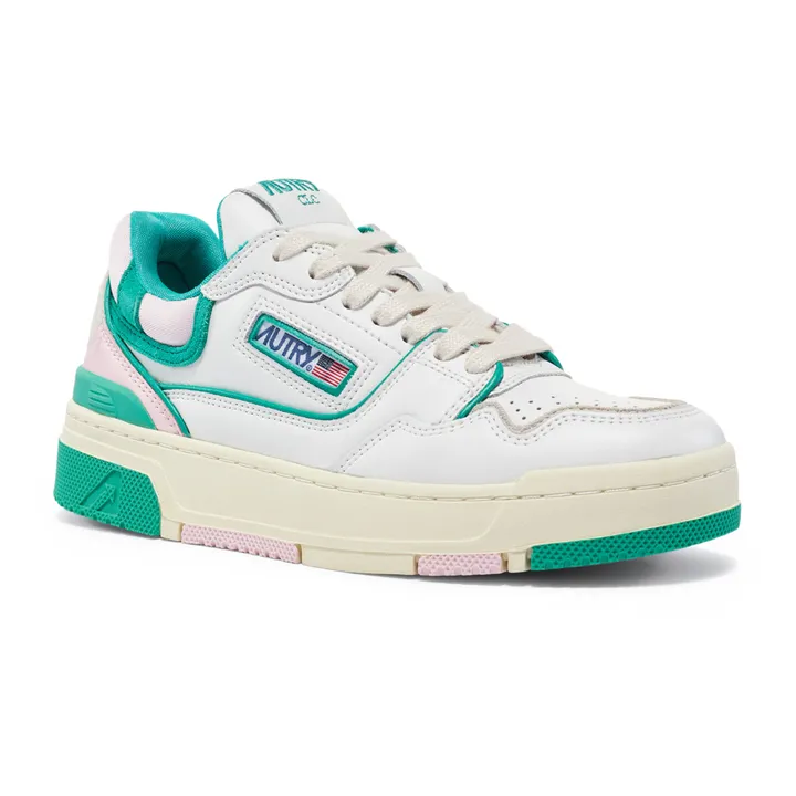 Autry Baskets CLC Low Cuir Bicolore | Vert