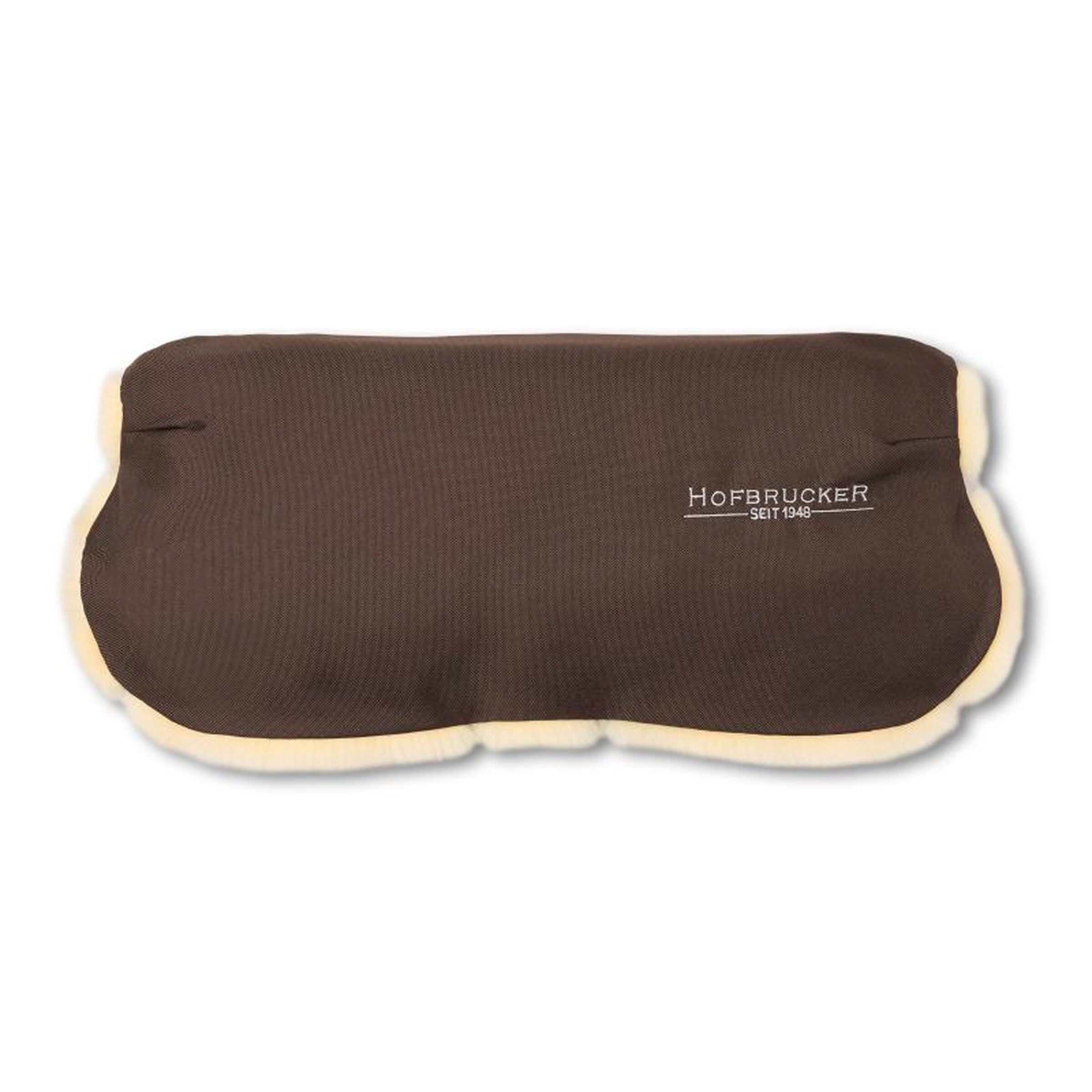 Hofbrucker Lammfell-Handwärmer für Kinderwagen Lammfell Handmuff Braun